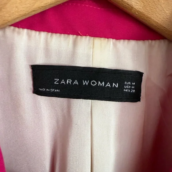Zara Hot Pink Blazer Size M - Picture 3 of 13